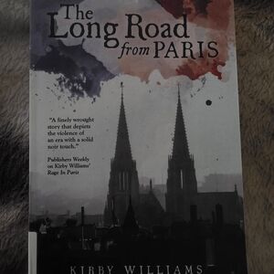 The Long Road from Paris by Kirby Williams - Black & White with Red Accent